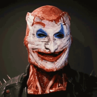 ourhomemarketTM-☠️”Joker or Ghost Rider“ Mask--Tear-off type, With Movable Jaw