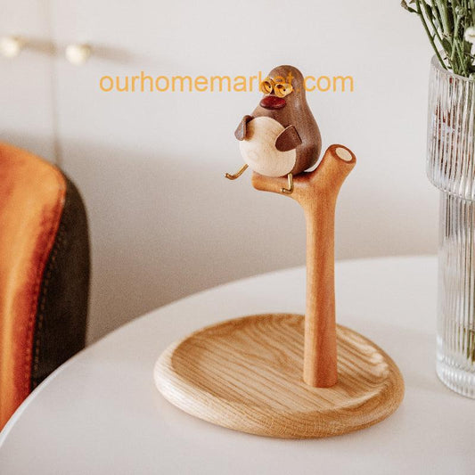 Duck Key Holder Storage Desktop Ornament Wooden Creative Gifts