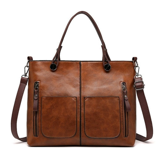 🔥- Ladies vintage leather shoulder bag