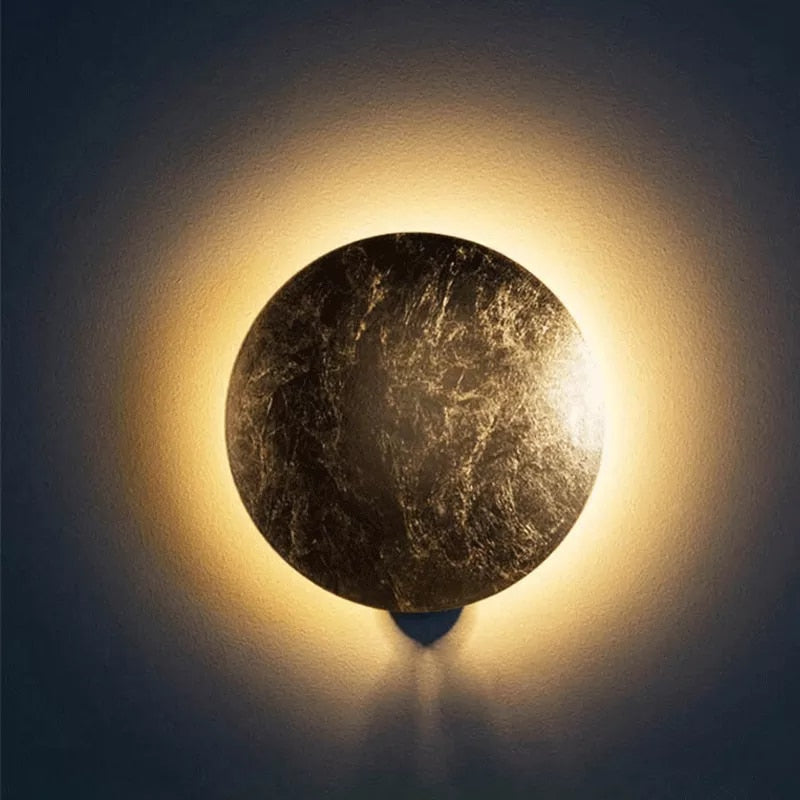 Nordic Modern Creativity Bedroom Eclipse LED Art Wall Sconce Lamp