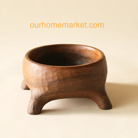 Hand Carved Salad Bowls Design Art Decor